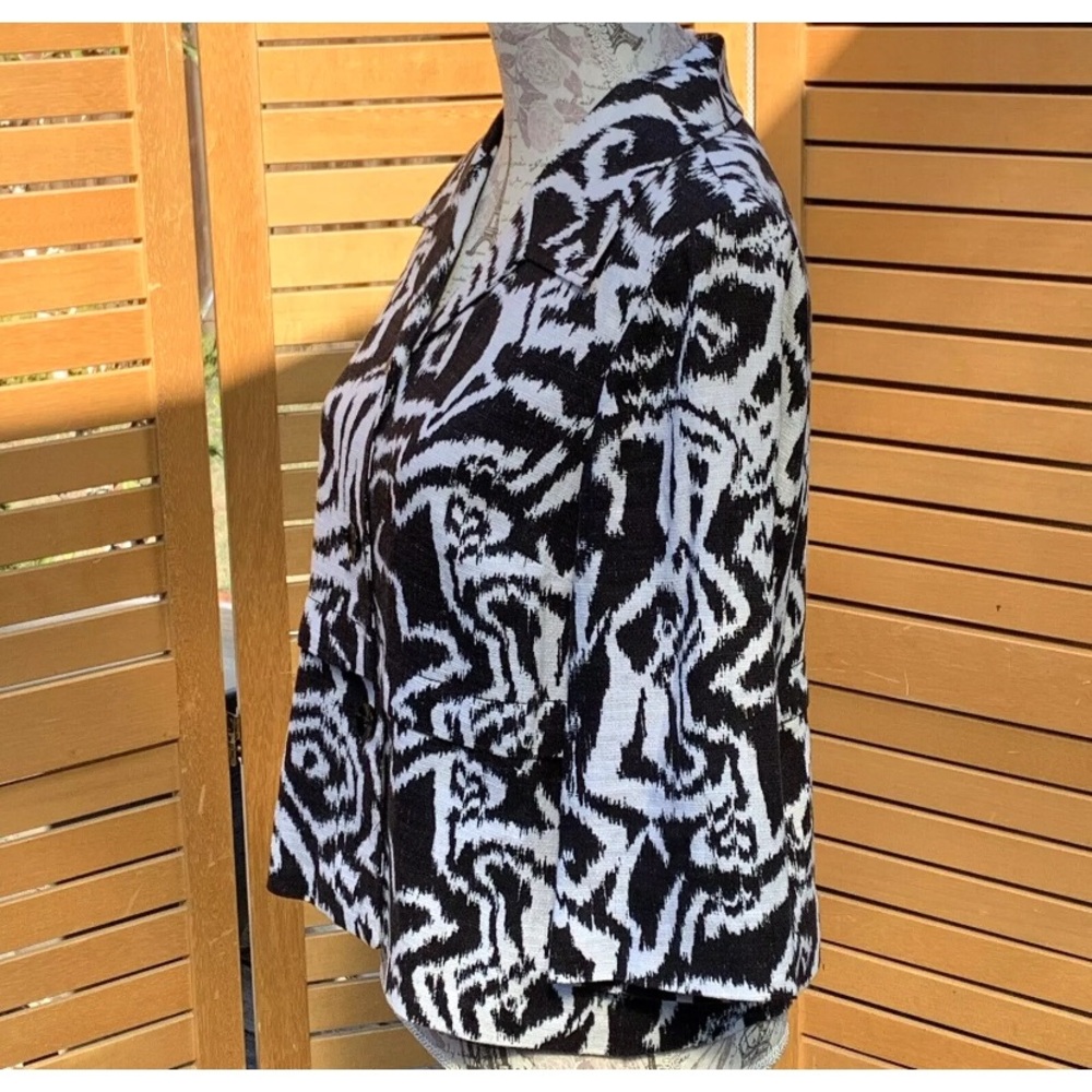 Pendleton Linen Blend Blazer Jacket Button Front … - image 3